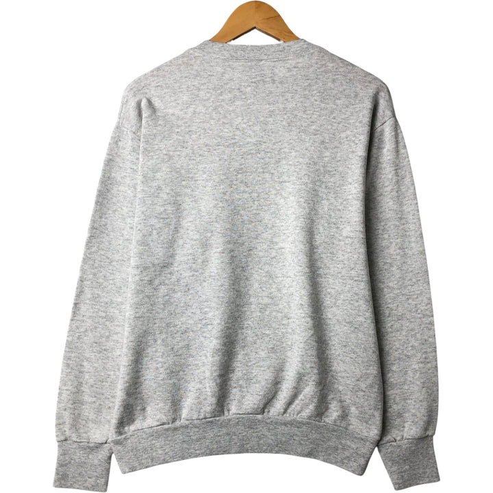 Vintage 90'S Delta DELTA printed sweatshirt, made in the USA, size L, men's polyester gray type Vintage Second Hand