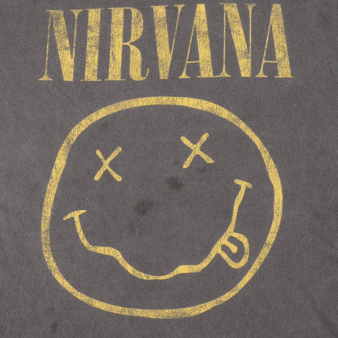 NIRVANA Nirvana Band T-shirt, Band T, Men's XL size cotton Charcoal Vintage Second Hand