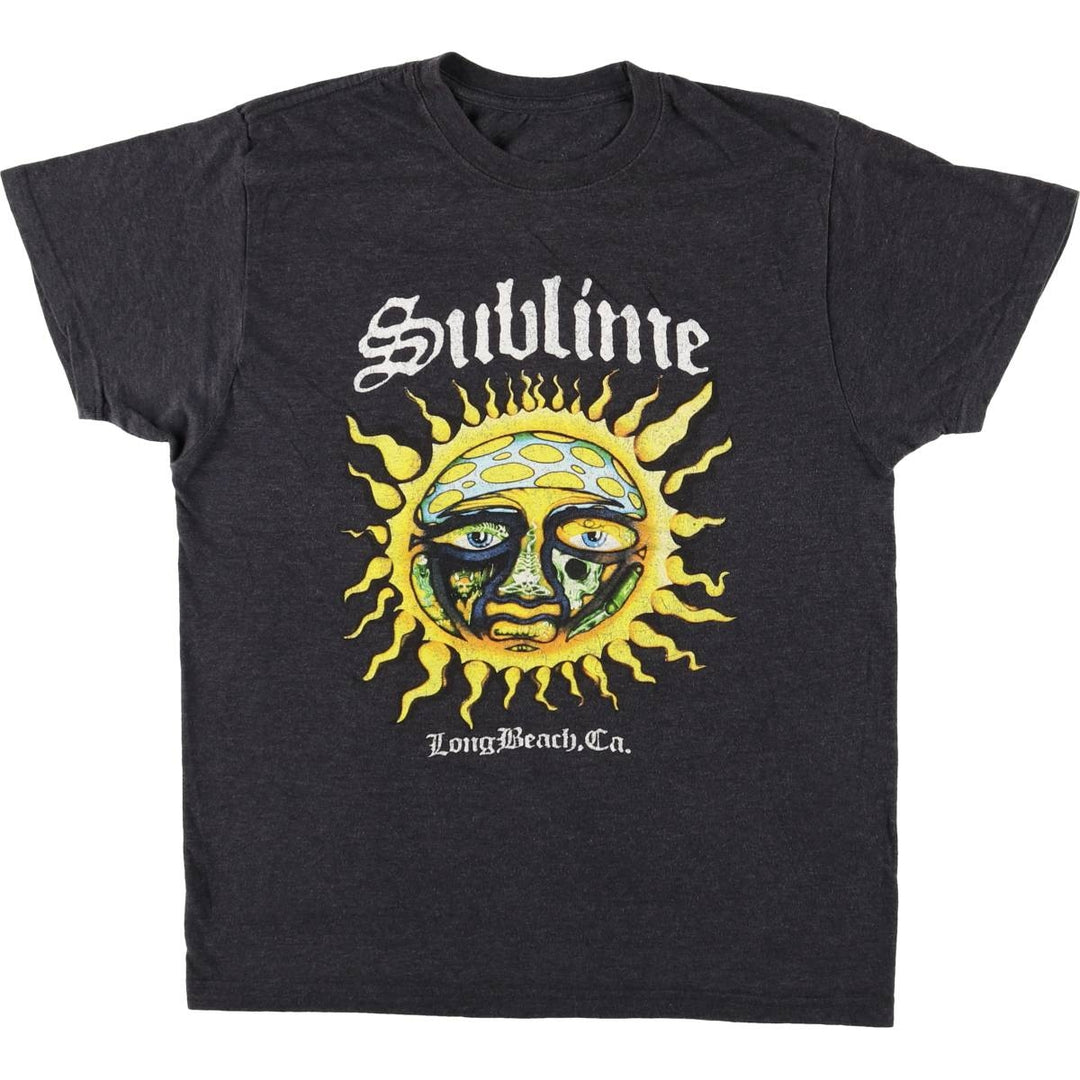 SUBLIME Band T-shirt, Men's S size cotton black type Vintage Second Hand
