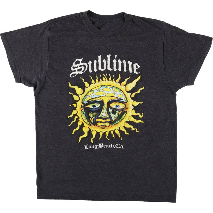 SUBLIME Band T-shirt, Men's S size cotton black type Vintage Second Hand