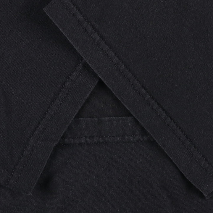 Fruit of the Loom Plain Pocket T-Shirt, Men's Size L cotton black type Vintage Second Hand