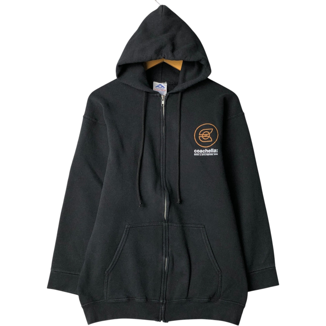 90s-00'S ALSTYLE Sweatshirt Full Zip Hoodie, Men's Size M cotton black type Vintage Second Hand