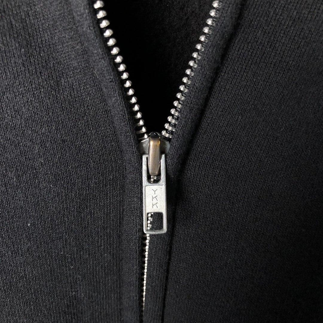 90s-00'S ALSTYLE Sweatshirt Full Zip Hoodie, Men's Size M cotton black type Vintage Second Hand