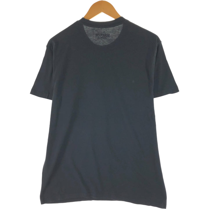 STRANGER THINGS Stranger Things Movie T-shirt Men's L size cotton black type Vintage Second Hand