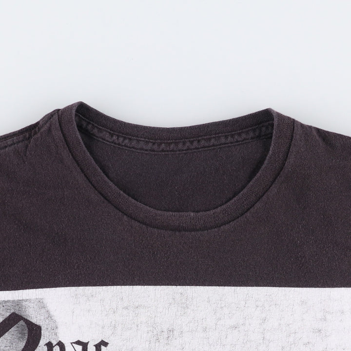 2pac Rap T-shirt, Men's M size cotton black type Vintage Second Hand