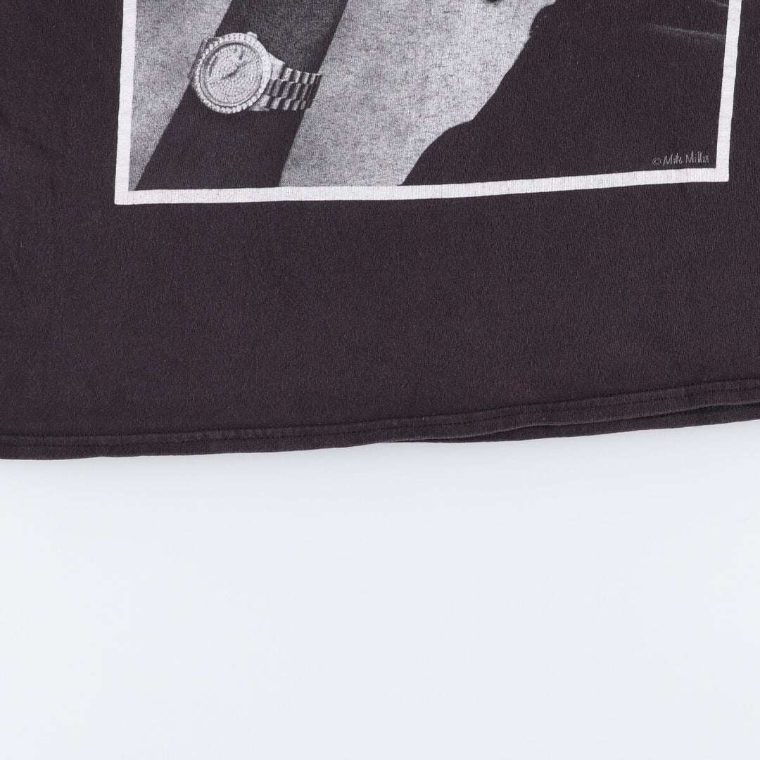 2pac Rap T-shirt, Men's M size cotton black type Vintage Second Hand
