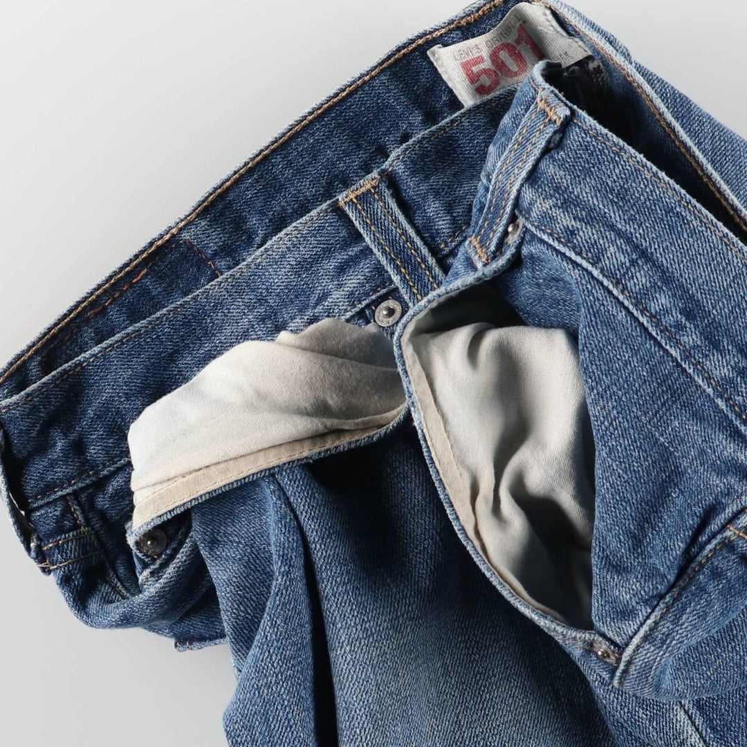 Levi's 501 Straight Leg Button-Fly Denim Pants for Men, W36 cotton blue type Vintage Second Hand