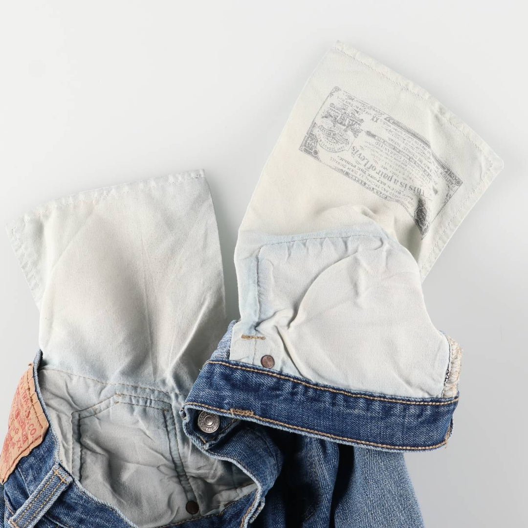 Levi's 501 Straight Leg Button-Fly Denim Pants for Men, W36 cotton blue type Vintage Second Hand