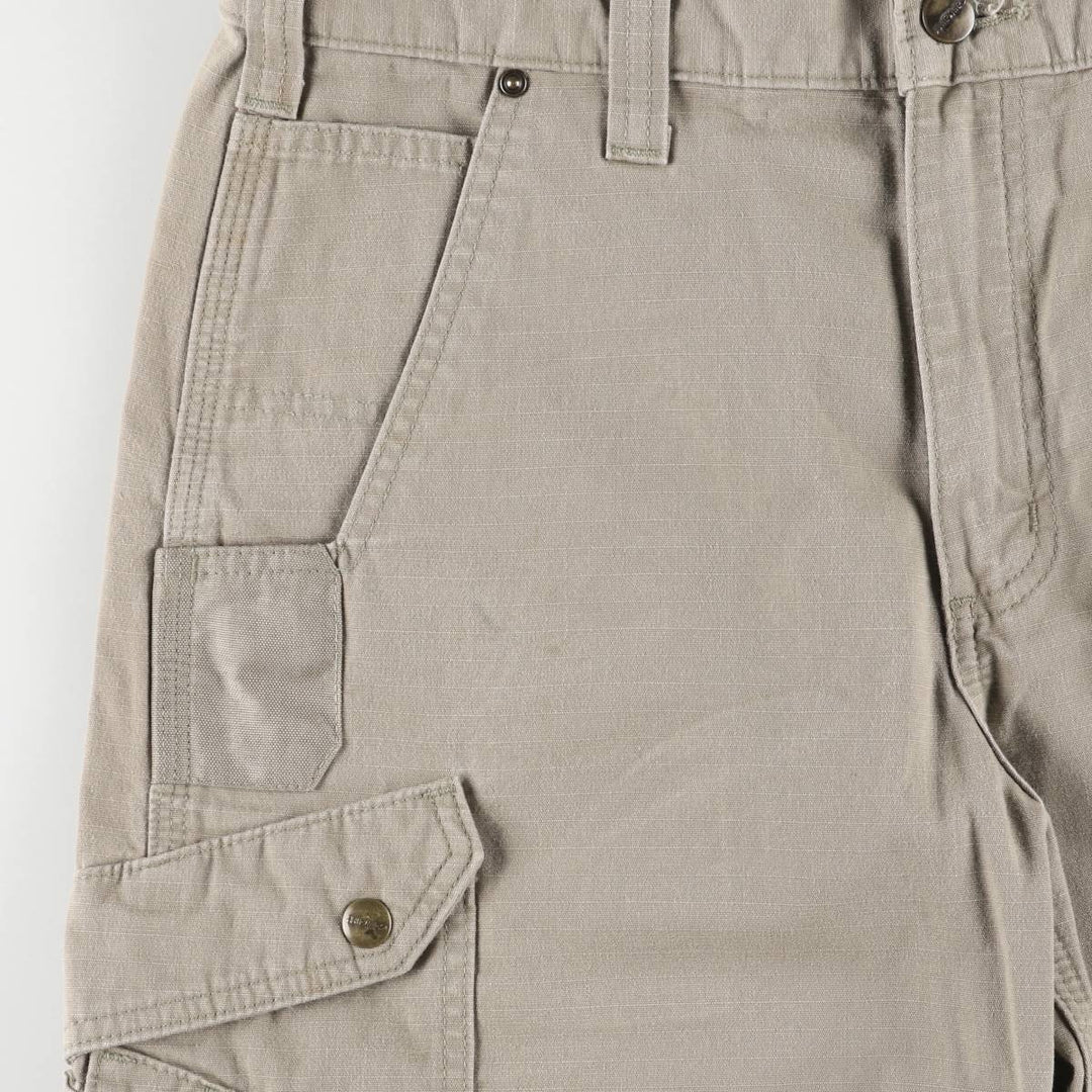 Carhartt Relaxed Fit Ripstop Cargo Shorts, Men's, W34 equivalent cotton Beige type Vintage Second Hand