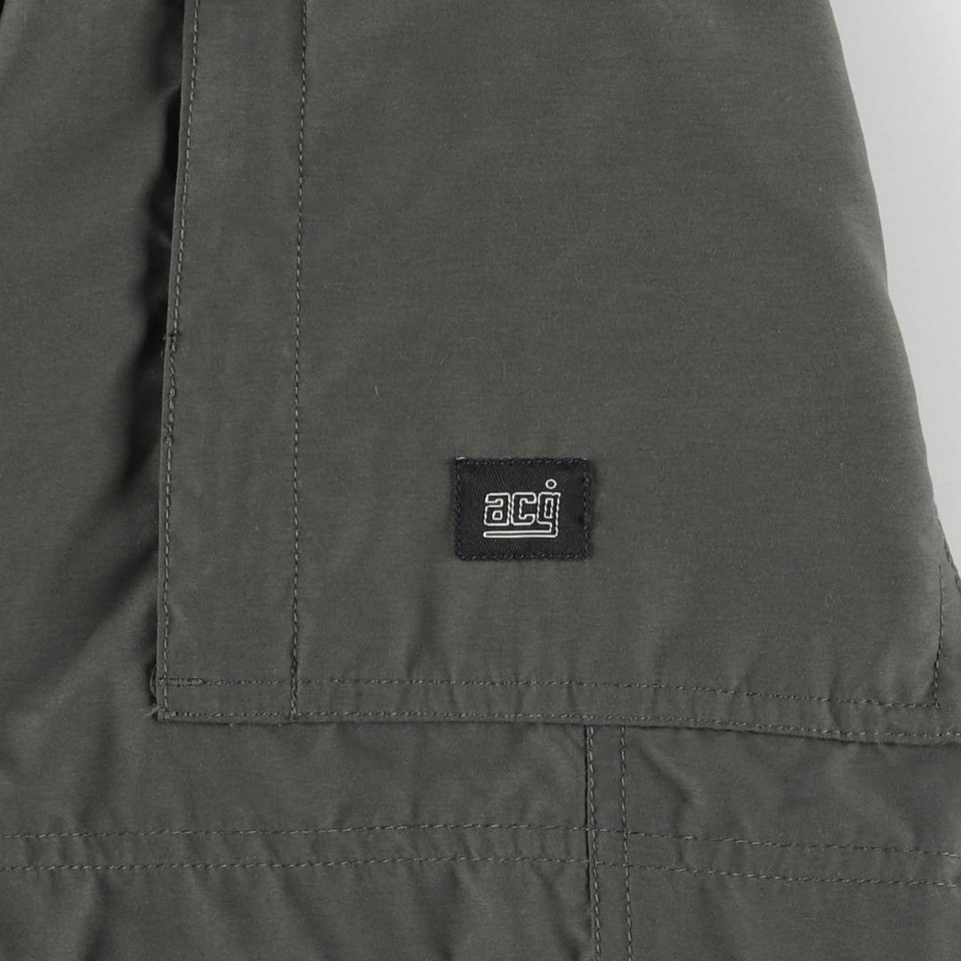 90'S Nike ACG cargo shorts, short pants, men's size M, vintage polyester Khaki type Vintage Second Hand