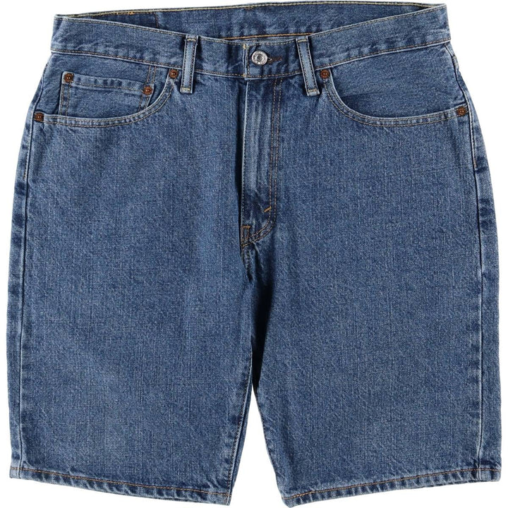 Levi's 505 denim shorts, half pants, men's size w35 cotton blue type Vintage Second Hand