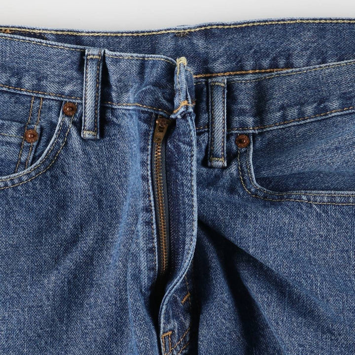 Levi's 505 denim shorts, half pants, men's size w35 cotton blue type Vintage Second Hand
