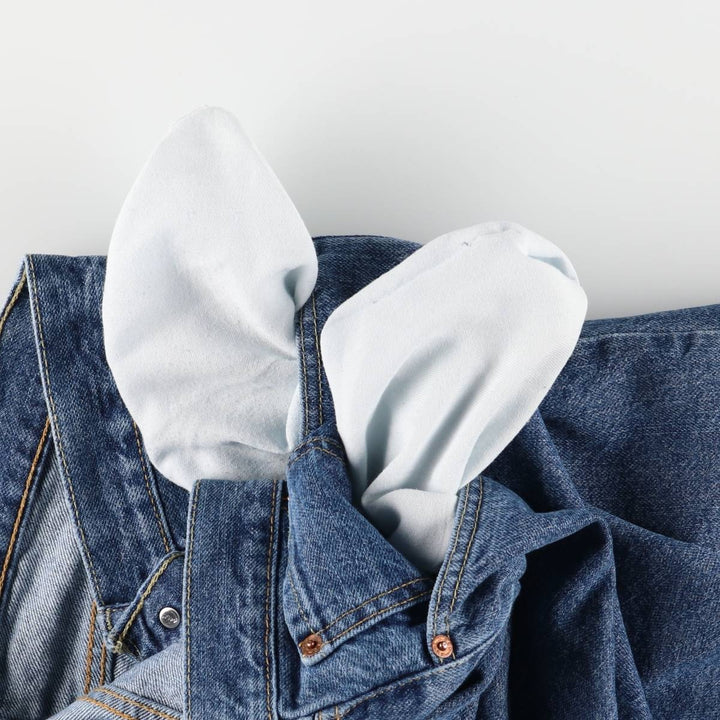 Levi's 505 denim shorts, half pants, men's size w35 cotton blue type Vintage Second Hand