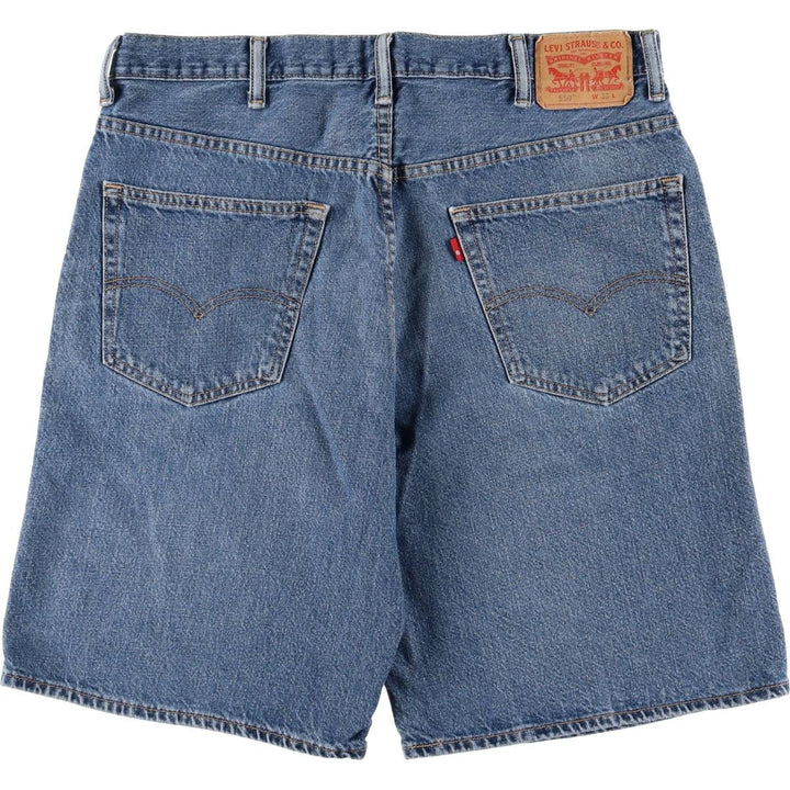 Levi's 550 denim shorts, short pants for men, size W37 cotton blue type Vintage Second Hand
