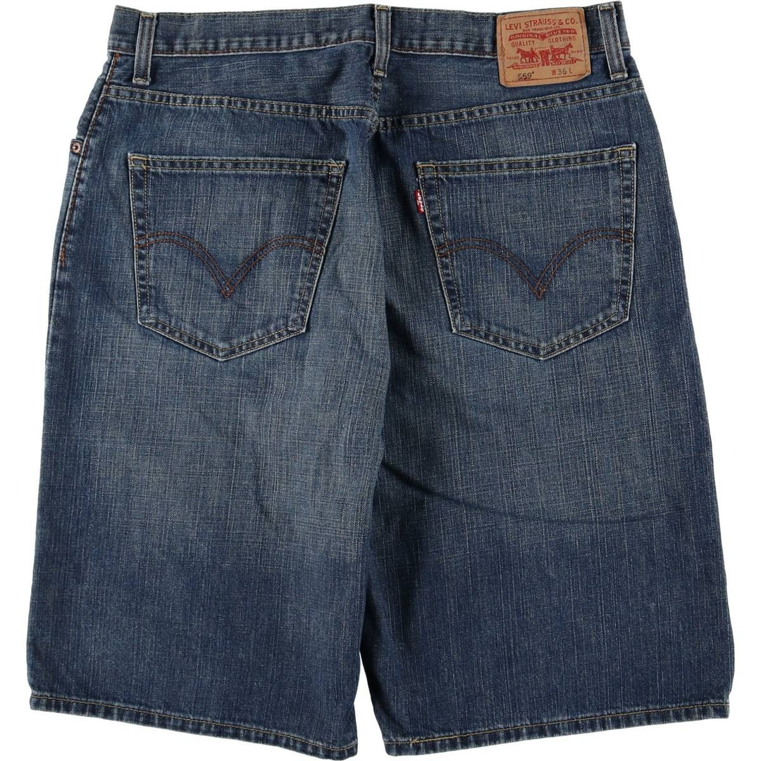 Levi's 569 Loose Straight Denim Shorts, Men's Size 36 cotton blue type Vintage Second Hand
