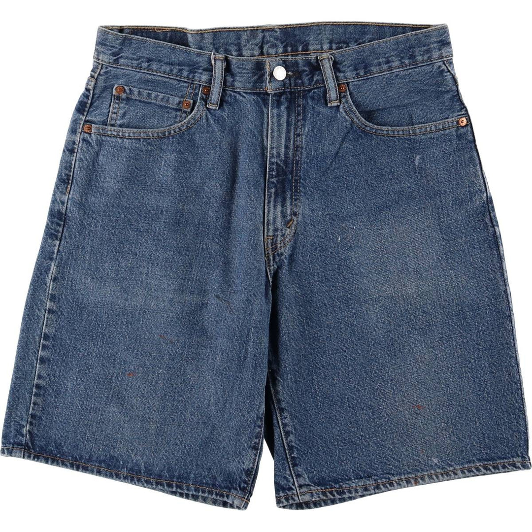 Levi's 550 denim shorts, short pants for men, size W34 cotton blue type Vintage Second Hand