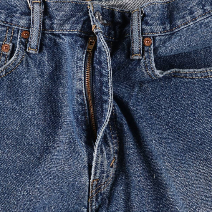 Levi's 550 denim shorts, short pants for men, size W34 cotton blue type Vintage Second Hand