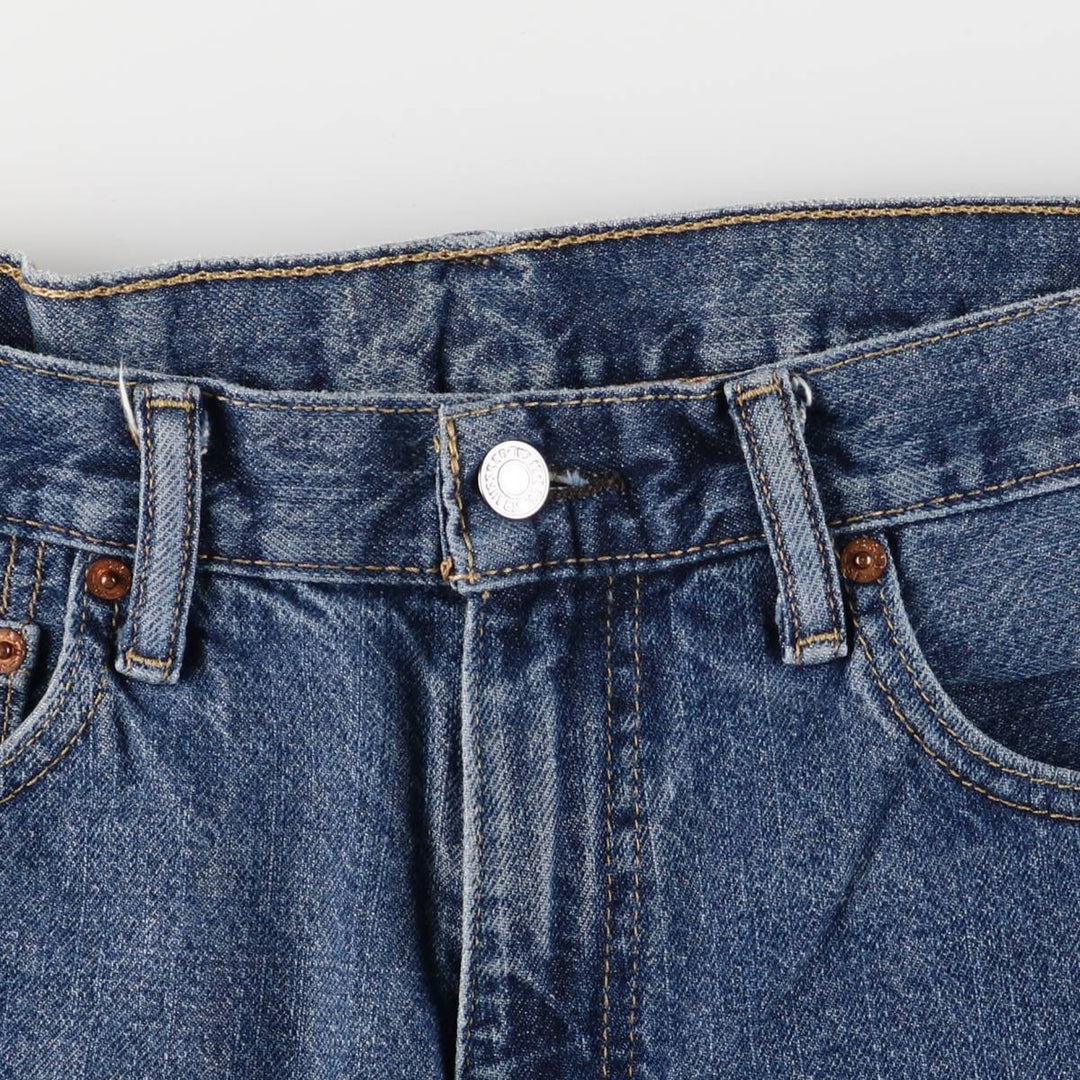 Levi's 550 denim shorts, short pants for men, size W34 cotton blue type Vintage Second Hand