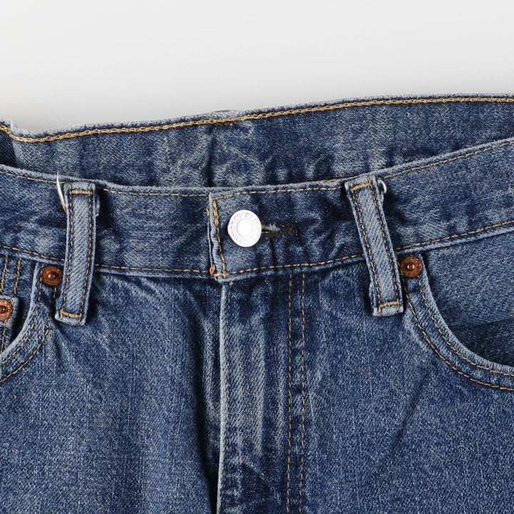 Levi's 550 denim shorts, short pants for men, size W34 cotton blue type Vintage Second Hand