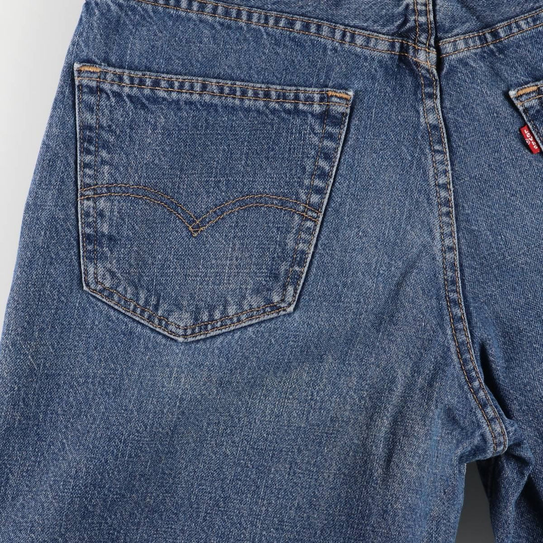 Levi's 550 denim shorts, short pants for men, size W34 cotton blue type Vintage Second Hand