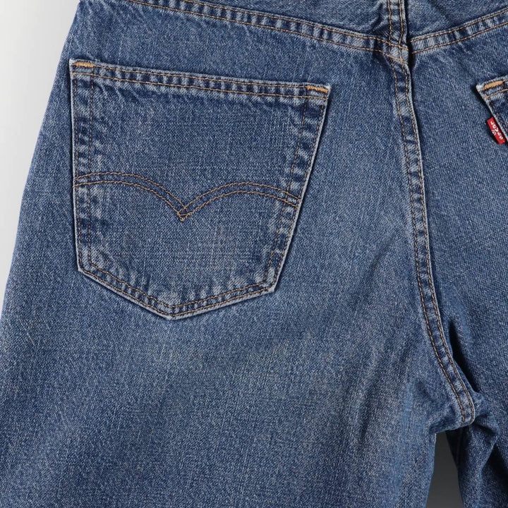 Levi's 550 denim shorts, short pants for men, size W34 cotton blue type Vintage Second Hand