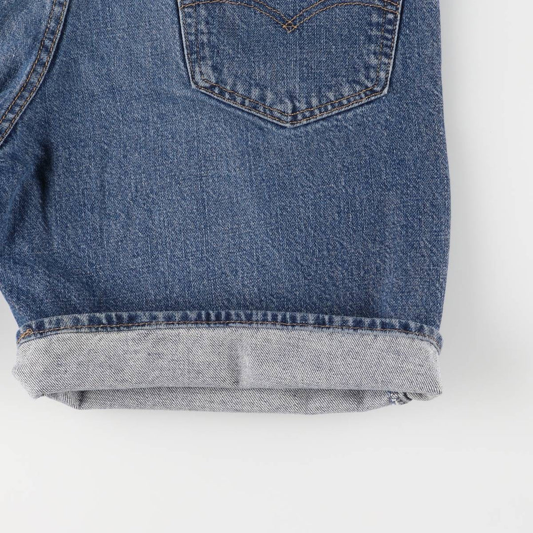 Levi's 550 denim shorts, short pants for men, size W34 cotton blue type Vintage Second Hand