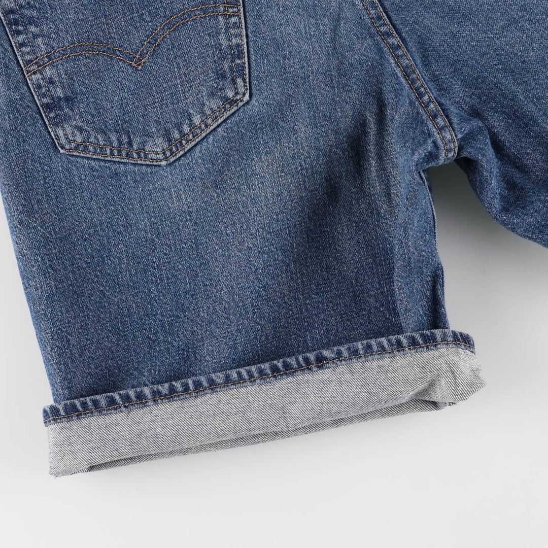 Levi's 550 denim shorts, short pants for men, size W34 cotton blue type Vintage Second Hand