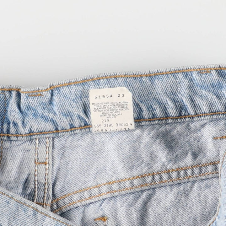 90'S Levi's 550 Relaxed Fit Orange Tab Denim Shorts, Men's, W31, Vintage cotton Blue type light blue Vintage Second Hand