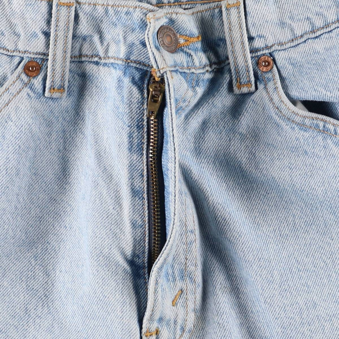 90'S Levi's 550 Relaxed Fit Orange Tab Denim Shorts, Men's, W31, Vintage cotton Blue type light blue Vintage Second Hand