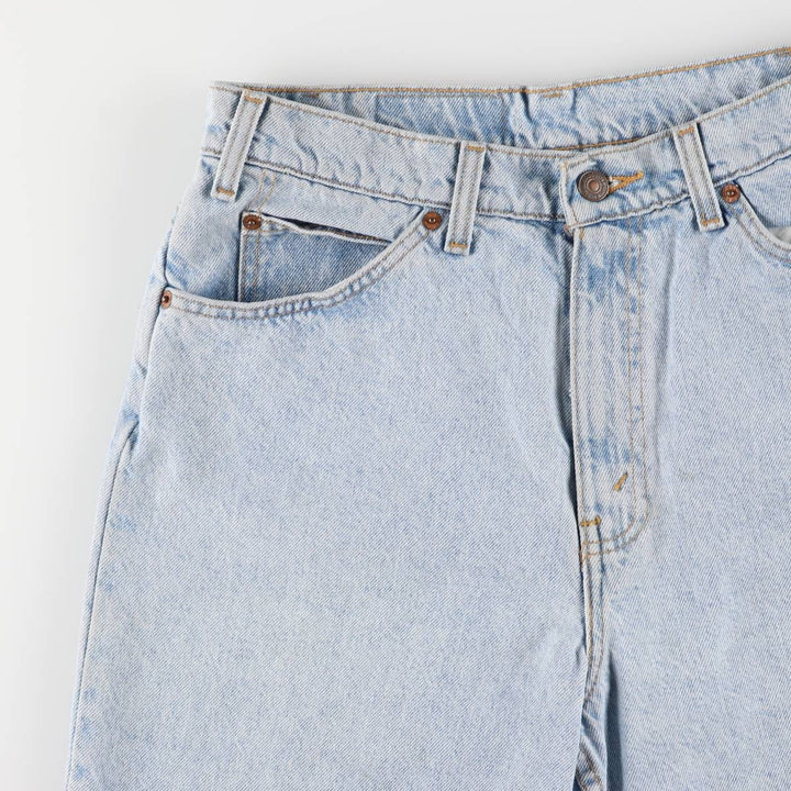 90'S Levi's 550 Relaxed Fit Orange Tab Denim Shorts, Men's, W31, Vintage cotton Blue type light blue Vintage Second Hand