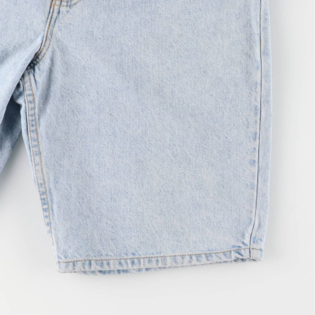 90'S Levi's 550 Relaxed Fit Orange Tab Denim Shorts, Men's, W31, Vintage cotton Blue type light blue Vintage Second Hand
