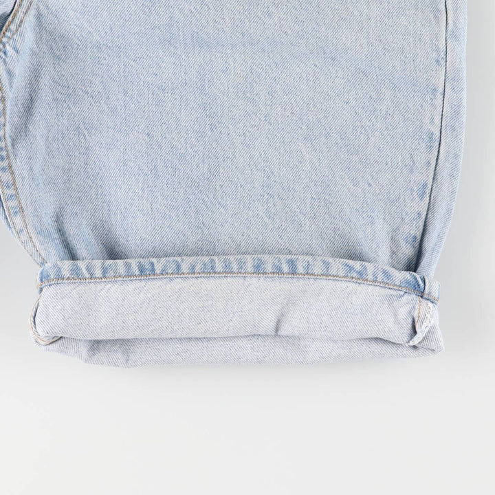 90'S Levi's 550 Relaxed Fit Orange Tab Denim Shorts, Men's, W31, Vintage cotton Blue type light blue Vintage Second Hand