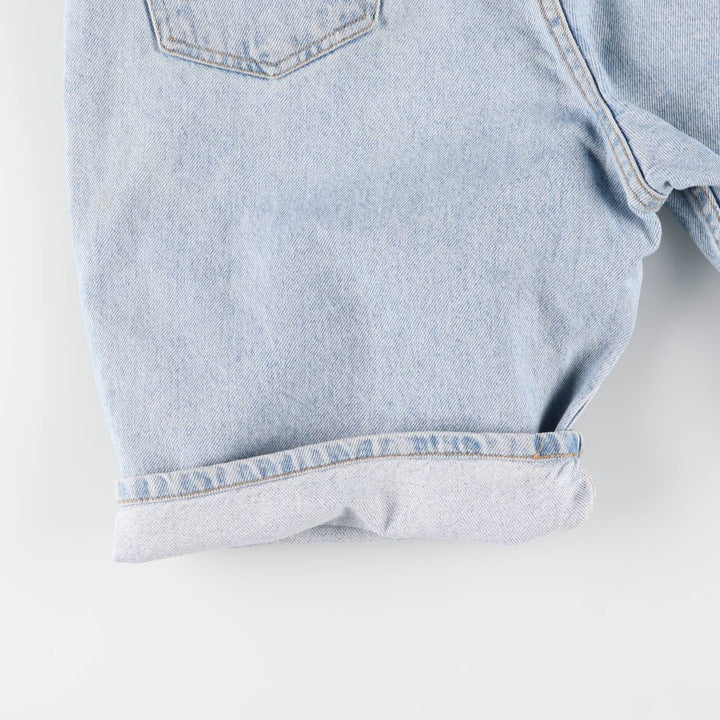 90'S Levi's 550 Relaxed Fit Orange Tab Denim Shorts, Men's, W31, Vintage cotton Blue type light blue Vintage Second Hand