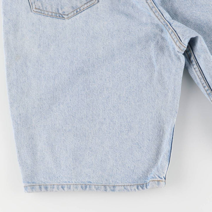 90'S Levi's 550 Relaxed Fit Orange Tab Denim Shorts, Men's, W31, Vintage cotton Blue type light blue Vintage Second Hand