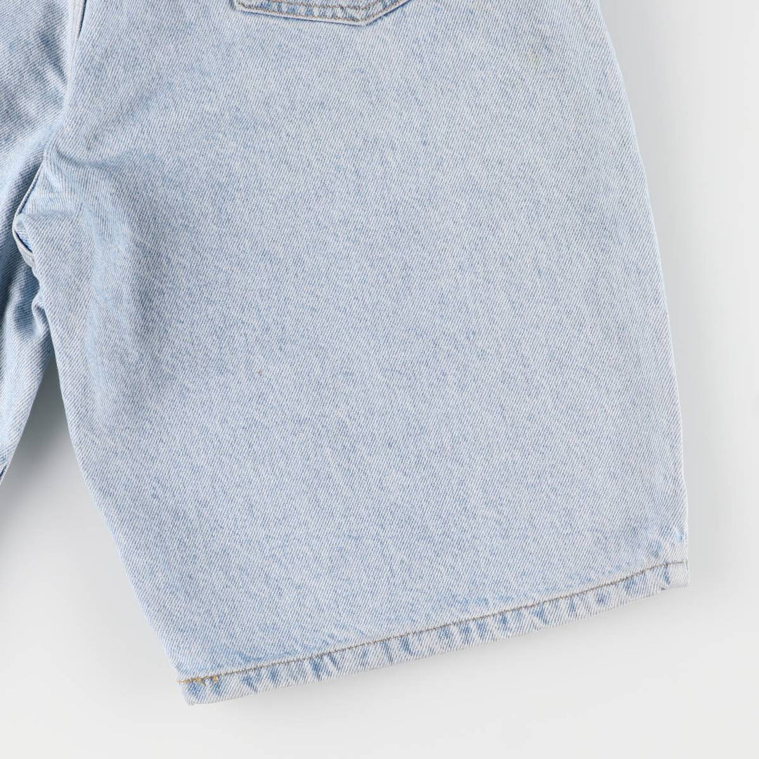 90'S Levi's 550 Relaxed Fit Orange Tab Denim Shorts, Men's, W31, Vintage cotton Blue type light blue Vintage Second Hand