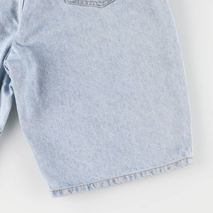 90'S Levi's 550 Relaxed Fit Orange Tab Denim Shorts, Men's, W31, Vintage cotton Blue type light blue Vintage Second Hand