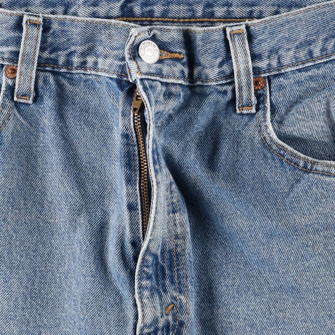 00'S Levi's 550 Relaxed Fit Denim Shorts for Men, Size W36 cotton Blue type light blue Vintage Second Hand