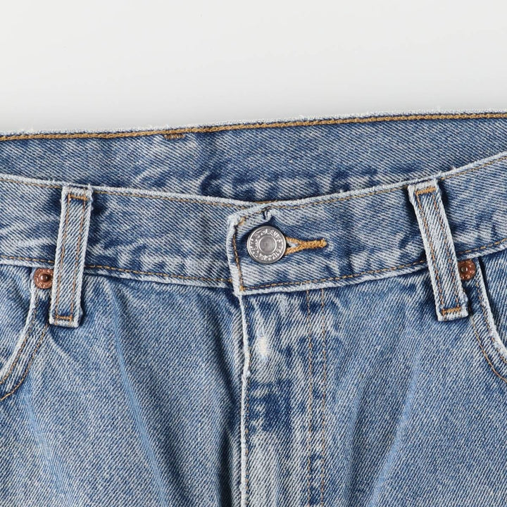 00'S Levi's 550 Relaxed Fit Denim Shorts for Men, Size W36 cotton Blue type light blue Vintage Second Hand