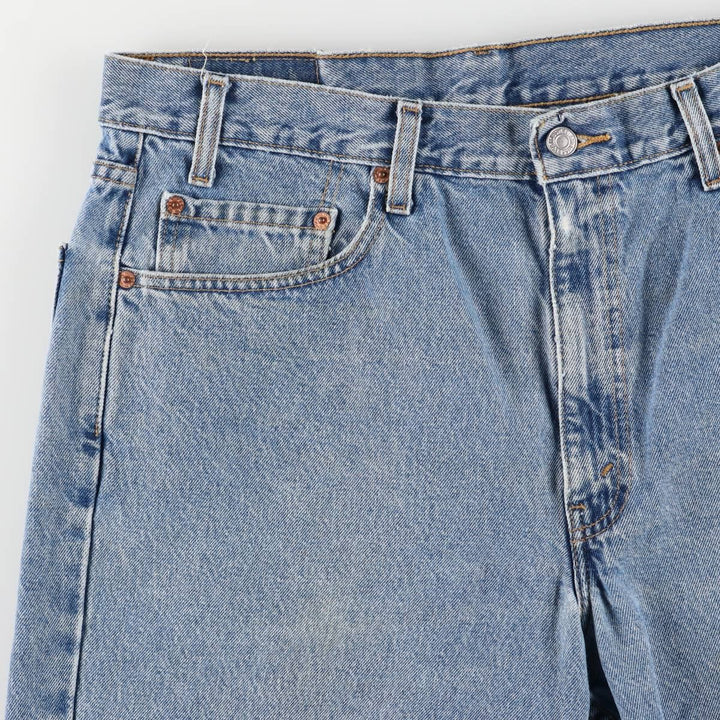 00'S Levi's 550 Relaxed Fit Denim Shorts for Men, Size W36 cotton Blue type light blue Vintage Second Hand