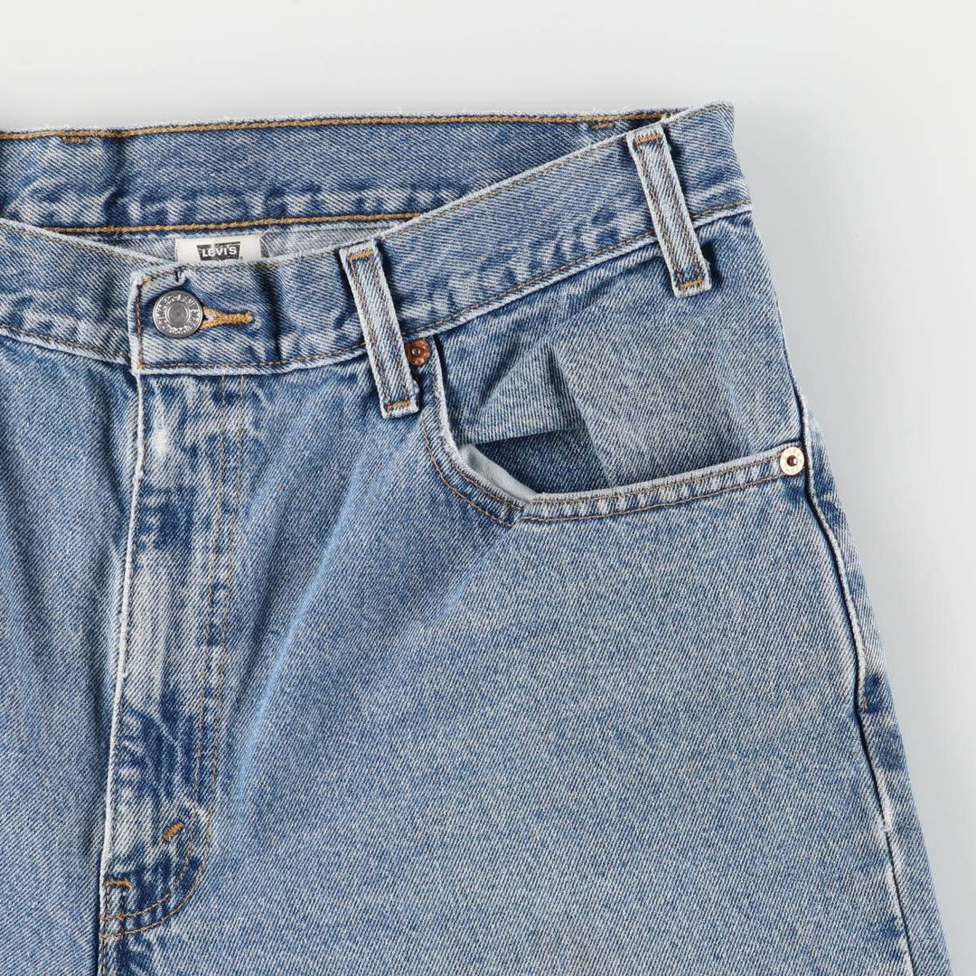00'S Levi's 550 Relaxed Fit Denim Shorts for Men, Size W36 cotton Blue type light blue Vintage Second Hand