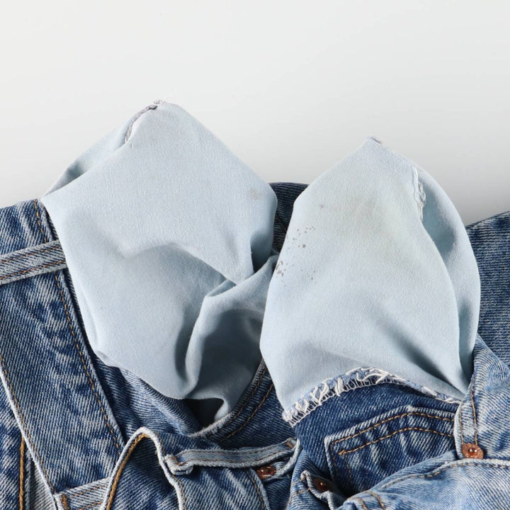 00'S Levi's 550 Relaxed Fit Denim Shorts for Men, Size W36 cotton Blue type light blue Vintage Second Hand
