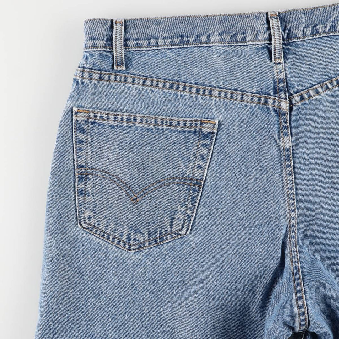 00'S Levi's 550 Relaxed Fit Denim Shorts for Men, Size W36 cotton Blue type light blue Vintage Second Hand