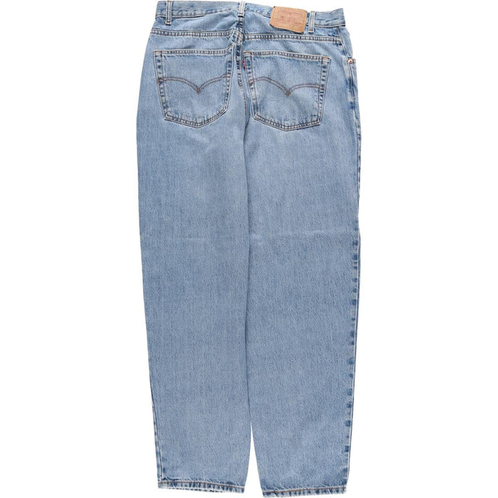 00'S Levi's 560 LOOSE FIT tapered denim pants for men, size w36 cotton blue type Vintage Second Hand