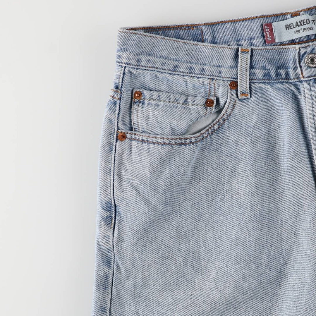 Levi's 550 Relaxed Fit Tapered Denim Pants for Men, W34 equivalent cotton blue type Vintage Second Hand