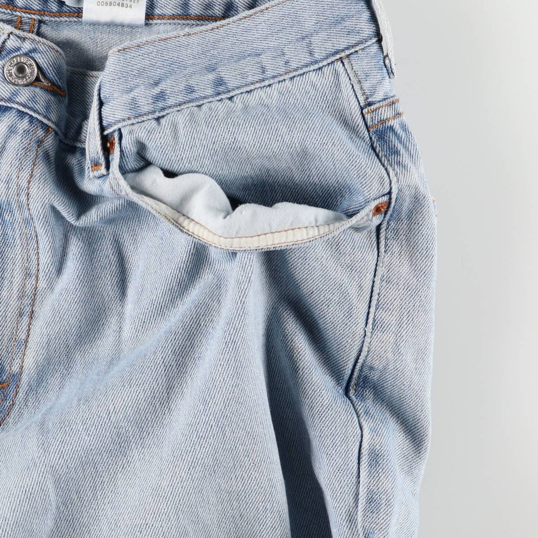 Levi's 550 Relaxed Fit Tapered Denim Pants for Men, W34 equivalent cotton blue type Vintage Second Hand