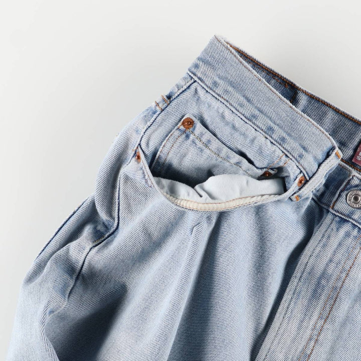 Levi's 550 Relaxed Fit Tapered Denim Pants for Men, W34 equivalent cotton blue type Vintage Second Hand