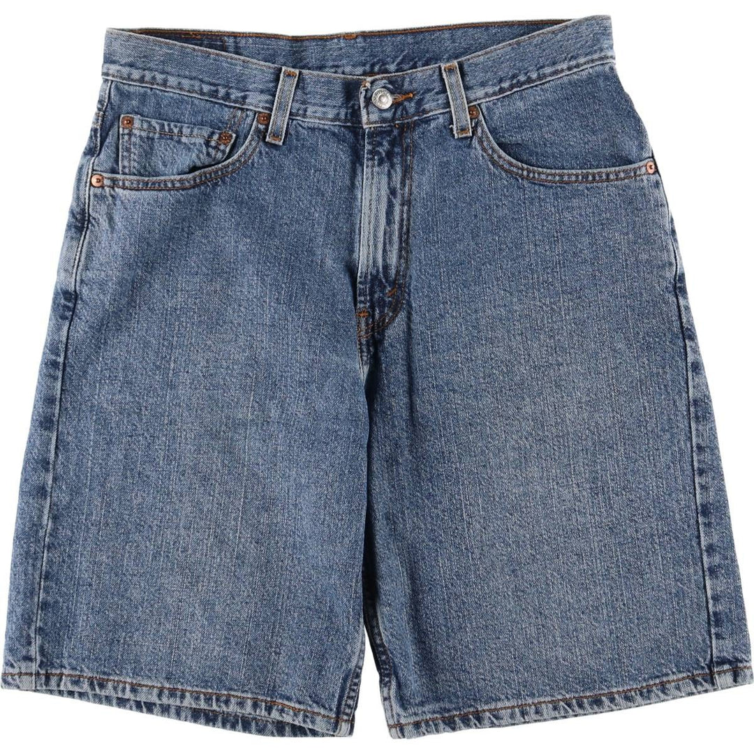 00'S Levi's 550 Relaxed Fit Denim Shorts for Men, Size W33 cotton blue type Vintage Second Hand
