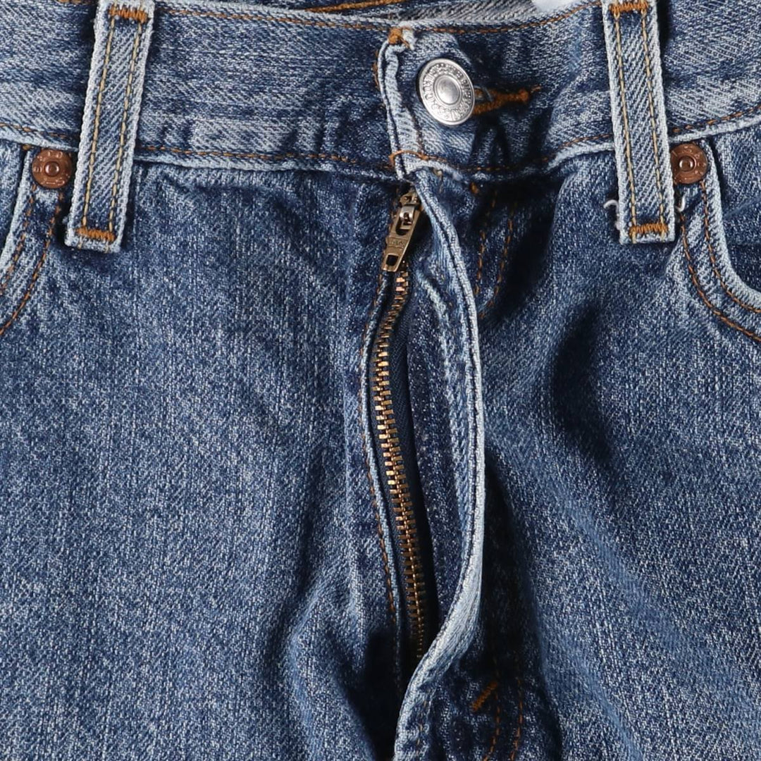 00'S Levi's 550 Relaxed Fit Denim Shorts for Men, Size W33 cotton blue type Vintage Second Hand