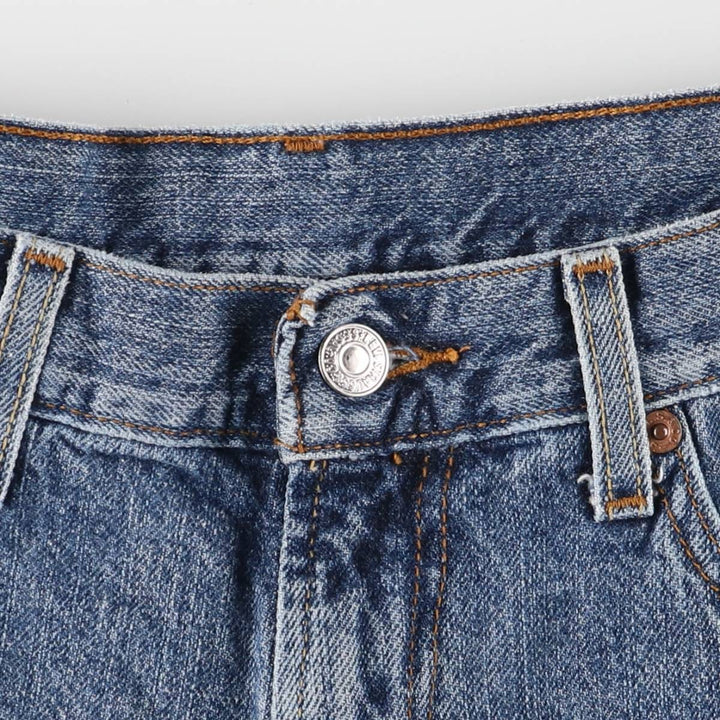 00'S Levi's 550 Relaxed Fit Denim Shorts for Men, Size W33 cotton blue type Vintage Second Hand