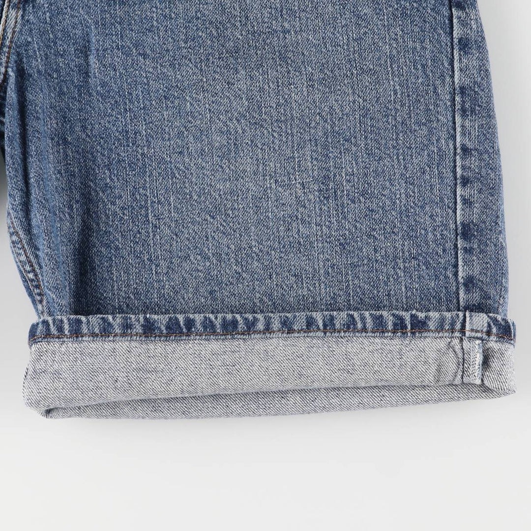 00'S Levi's 550 Relaxed Fit Denim Shorts for Men, Size W33 cotton blue type Vintage Second Hand